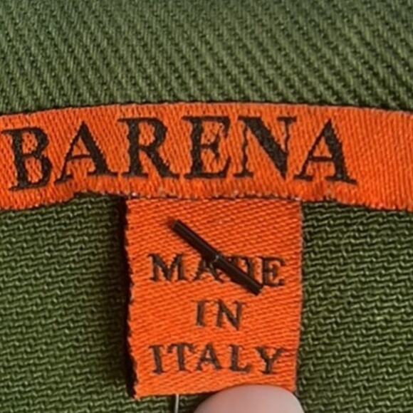 Barena Venezia Women’s Cotton Blazer Olive Green Size 42-US 8 talian Luxury - Picture 7 of 11
